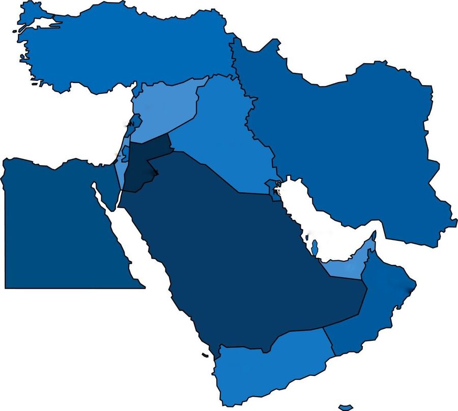 Map of Saudi Arabia, the GCC and surrounding Arab states served by Al Jasar Land Transportation